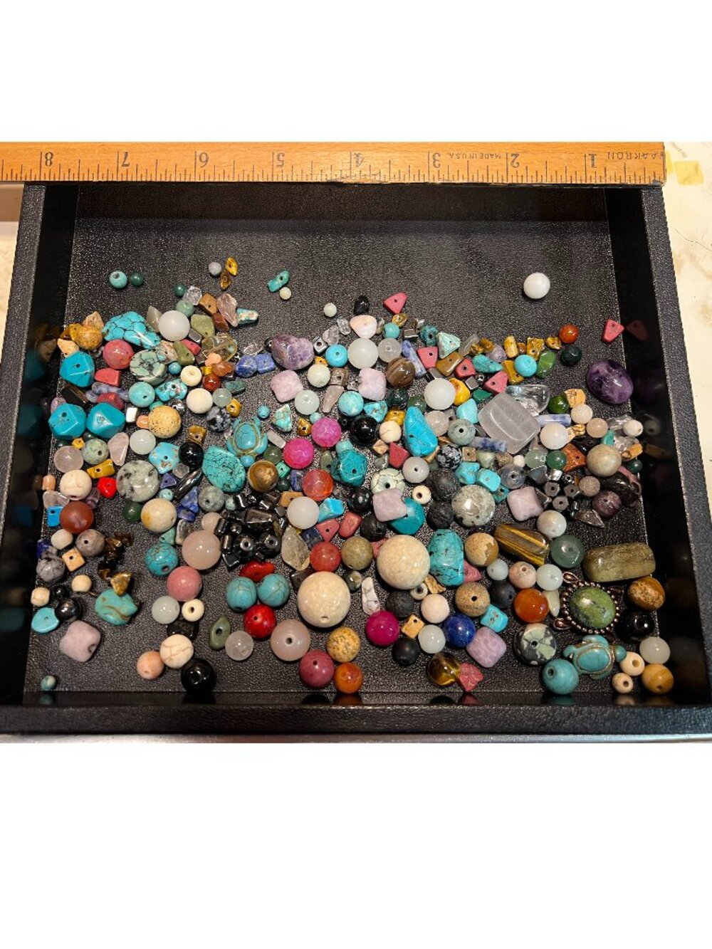 1/2 Pound+ Stone/ Gemstone Craft Bead Mix Lot A
